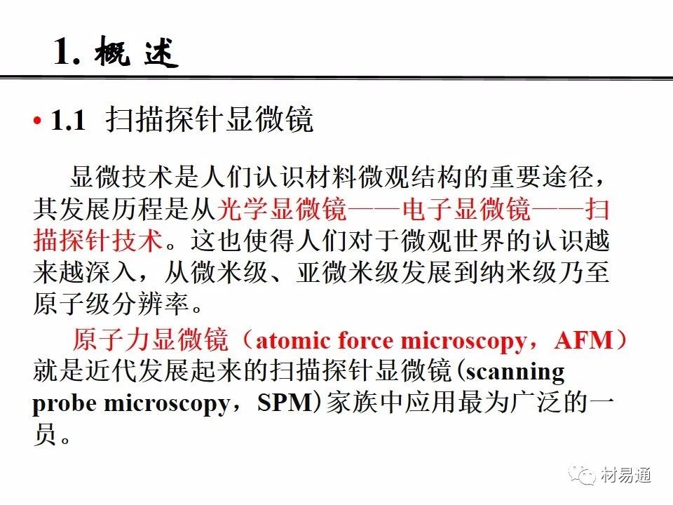 【PPT分享】原子力显微镜（AFM）的原理及应用